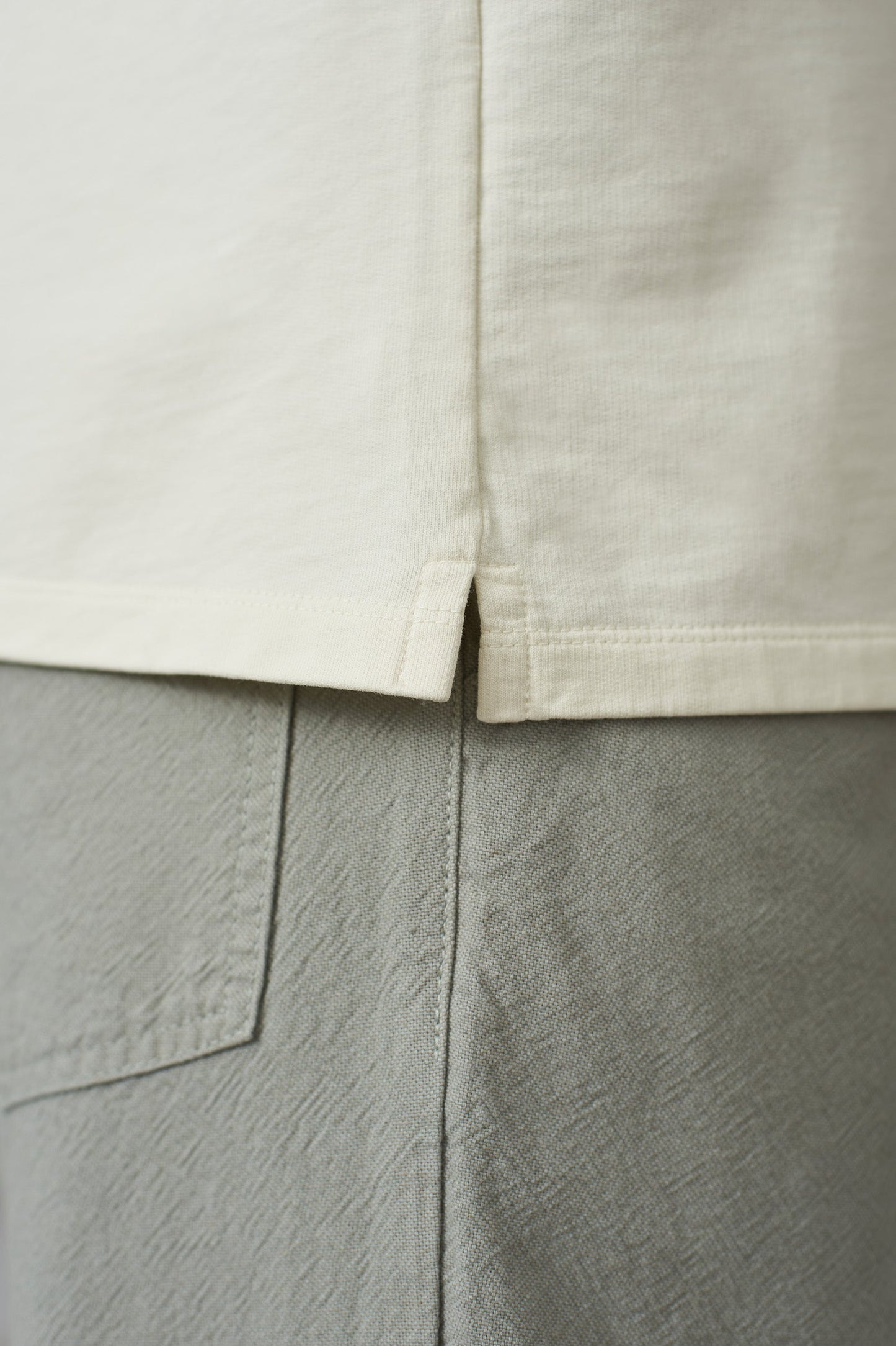 T-shirt manches longues en jersey de coton bio | écru "lars eco ecru"