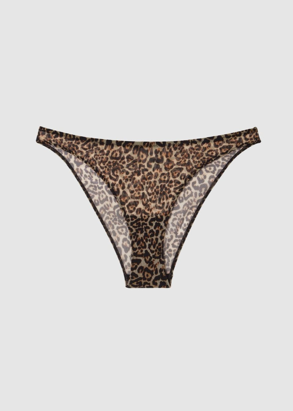 Culotte en matières recyclées | multicolore "mesh bikini briefs - leopard"