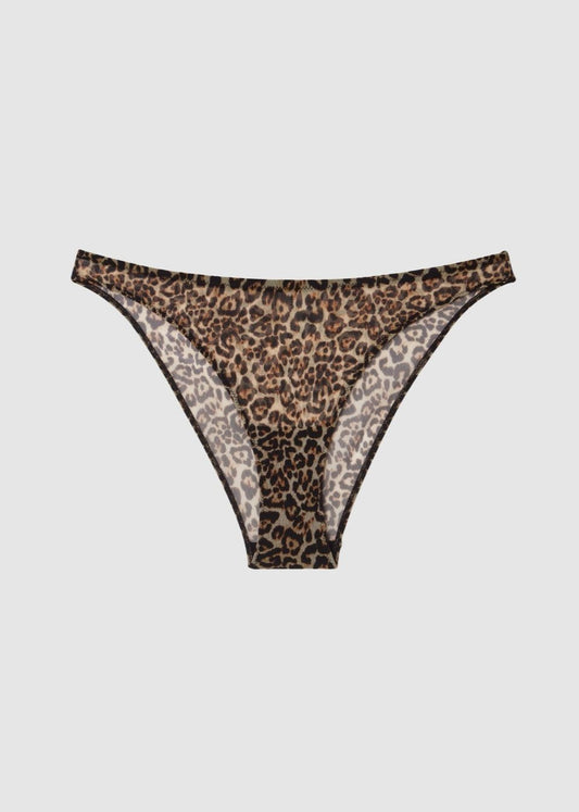 Culotte en matières recyclées | multicolore "mesh bikini briefs - leopard"