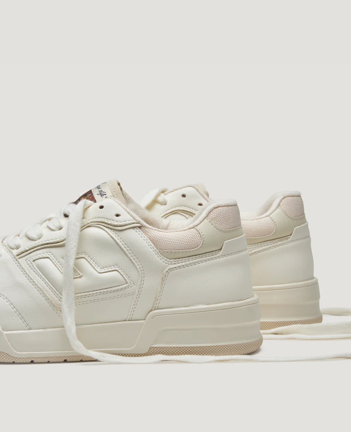 Basket vegan en recyclé | écru "leonardo 02 pearl"