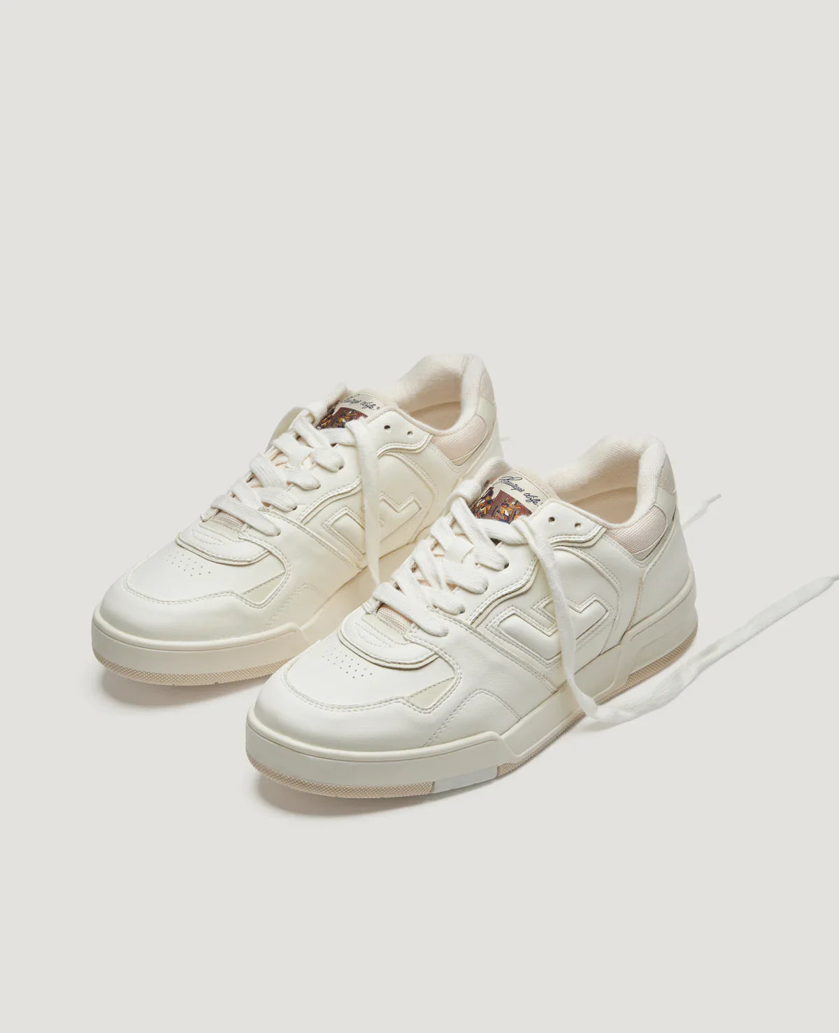 Basket vegan en recyclé | écru "leonardo 02 pearl"