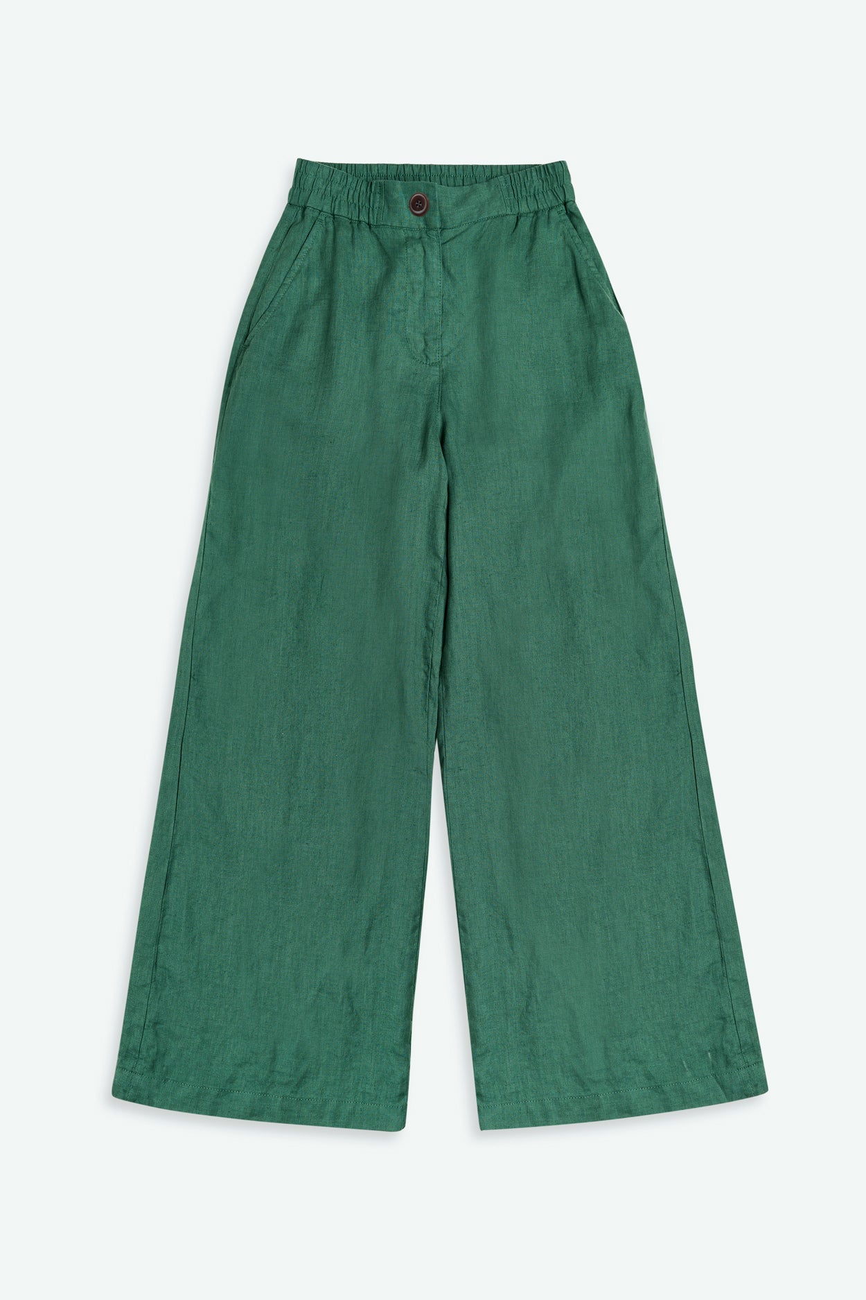 Pantalon en lin | vert "Lilian - bistro green"