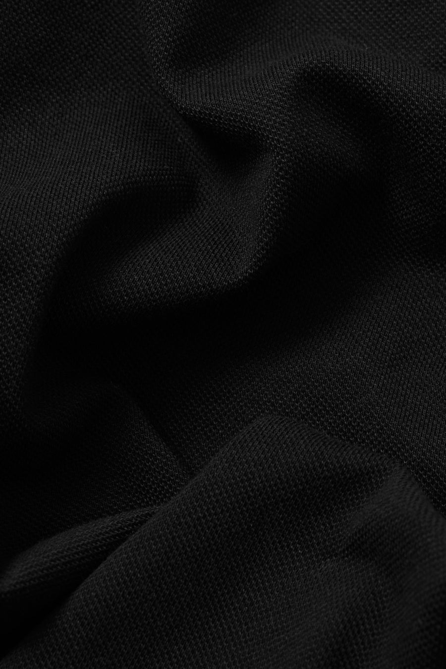 T-shirt en coton bio piqué | noir "liron eco pique black"