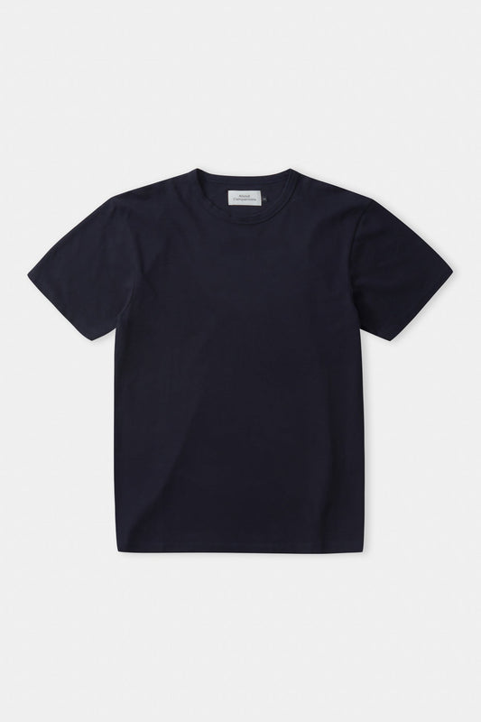 T-shirt en coton bio piqué | marine "liron eco pique navy"