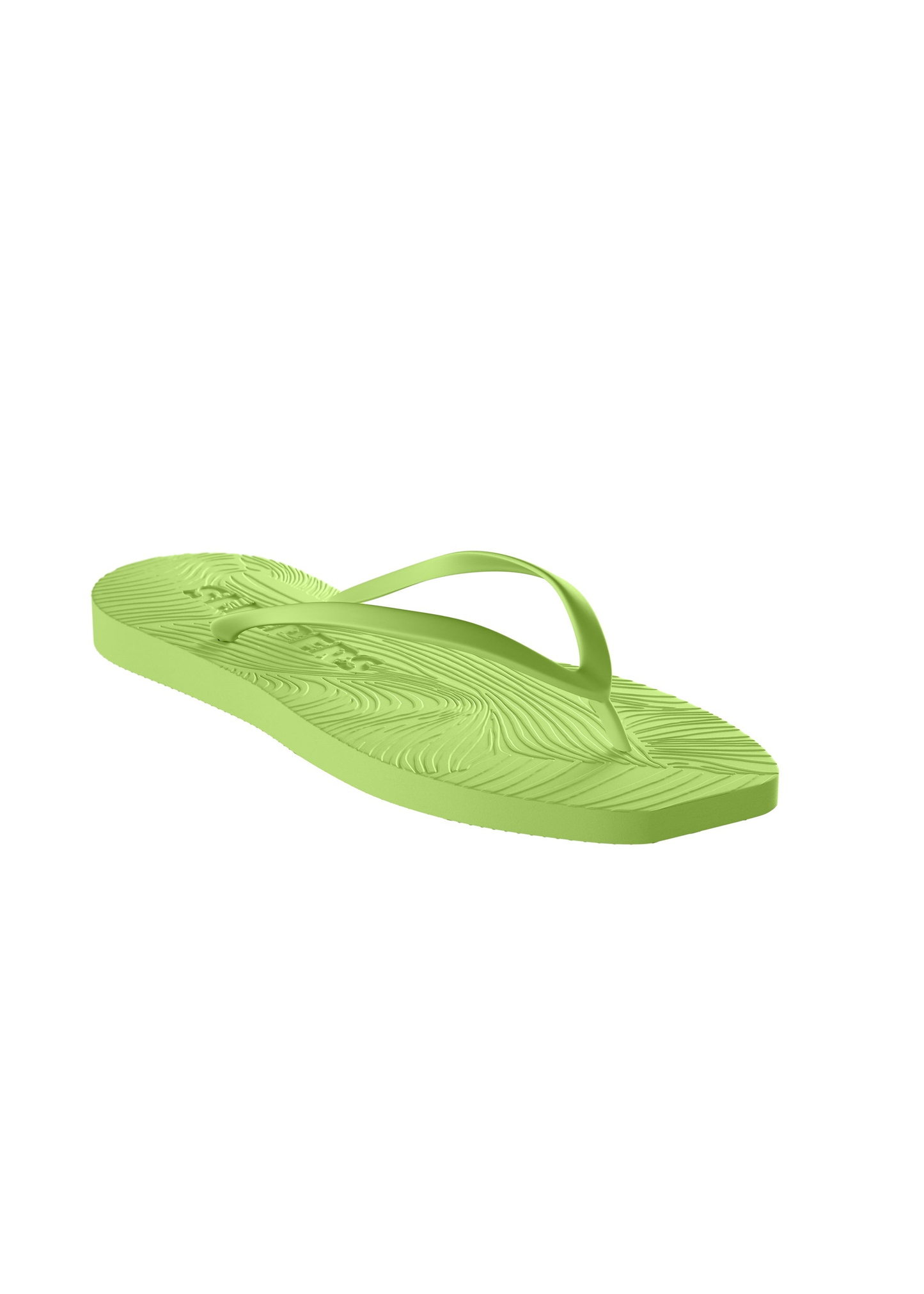 Tongs en caoutchouc naturel | vert "Tapered lime green" | Lime-green