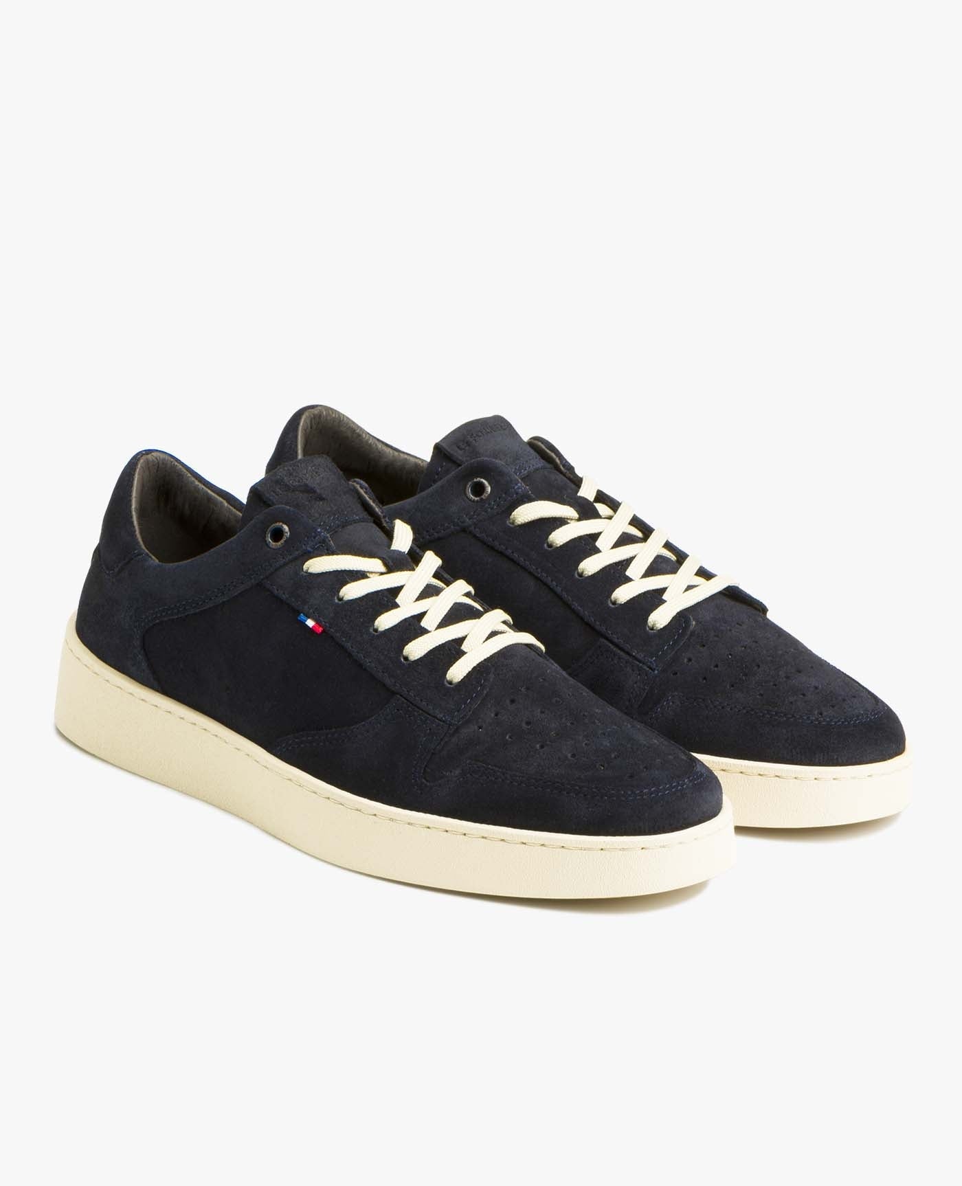 Baskets en cuir certifié | marine "Lucas 95 - navy"