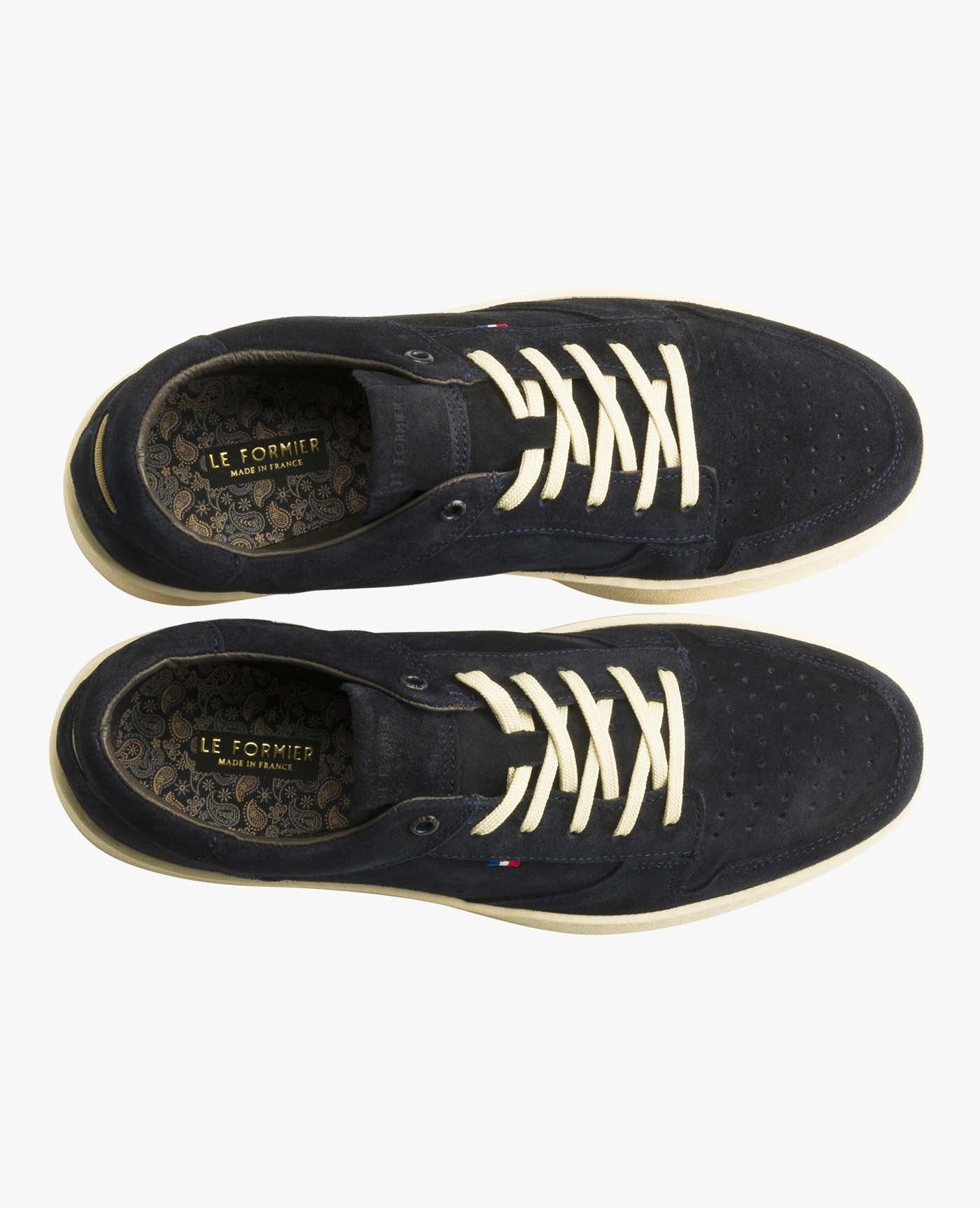 Baskets en cuir certifié | marine "Lucas 95 - navy"