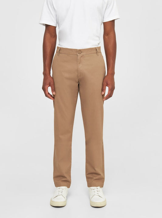 Chino en coton bio | camel "luca comfort chino pant tuffet"