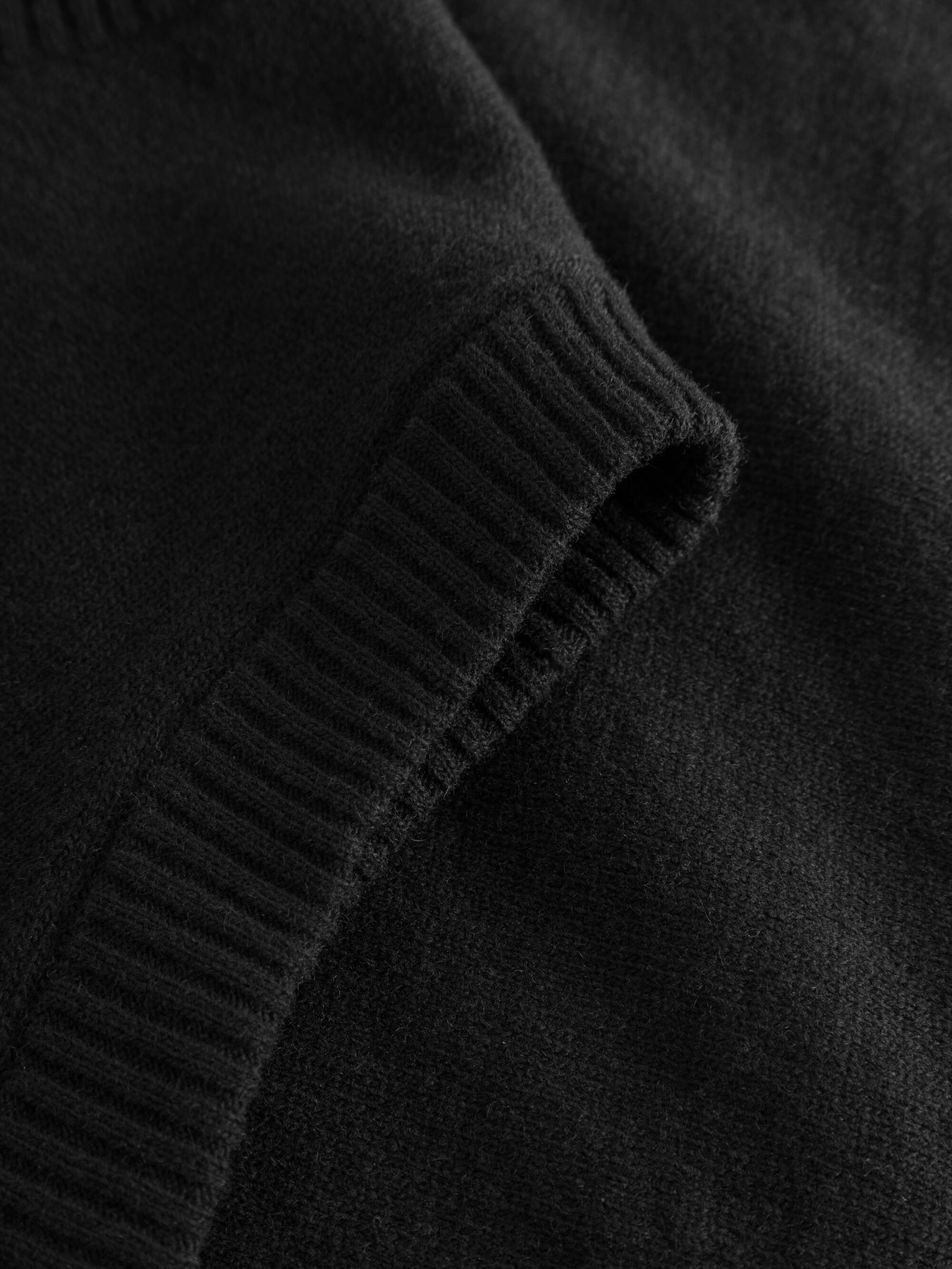 Pull sans manches en laine bio | Noir "lambswool vest black jet"