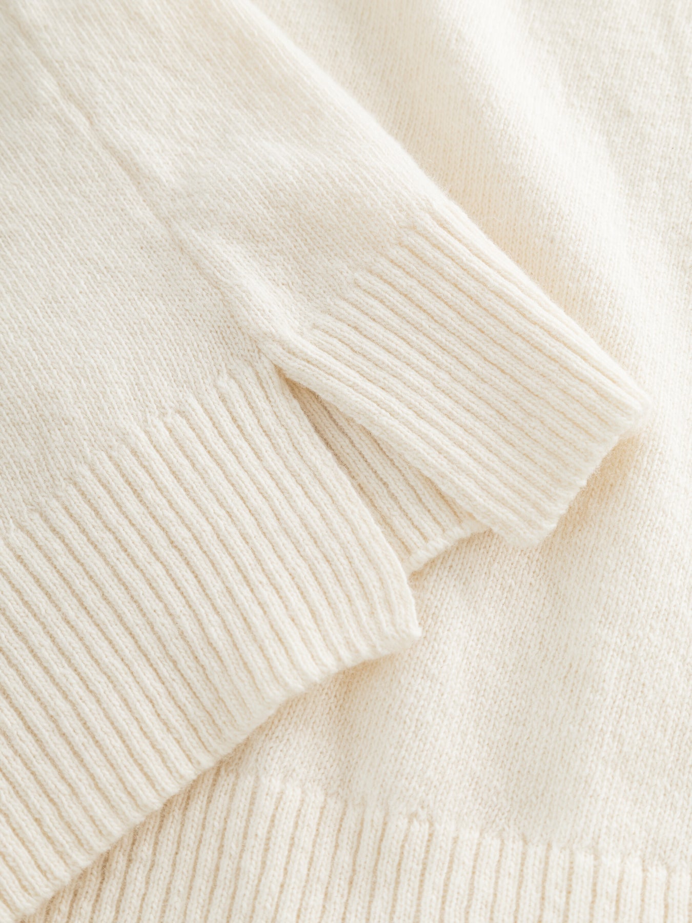 Pull sans manches en laine bio | Écru "lambswool vest buttercream"