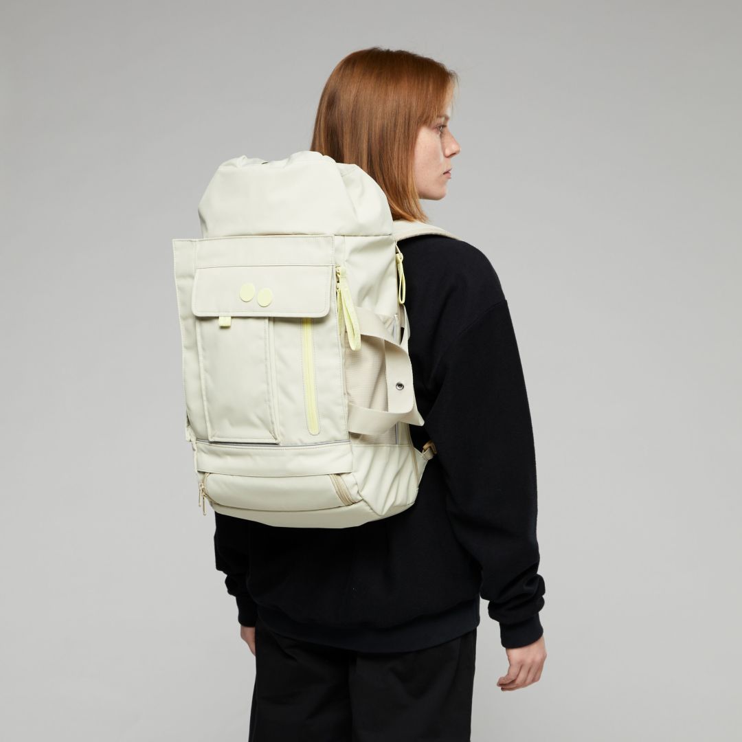 Sac à dos beige recyclé - Blok Medium construct