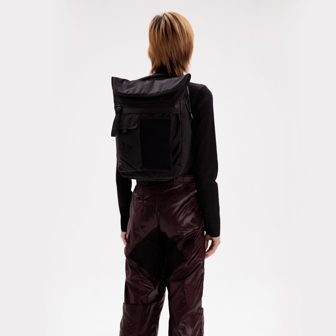Sac à dos noir recyclé - Klak construct black