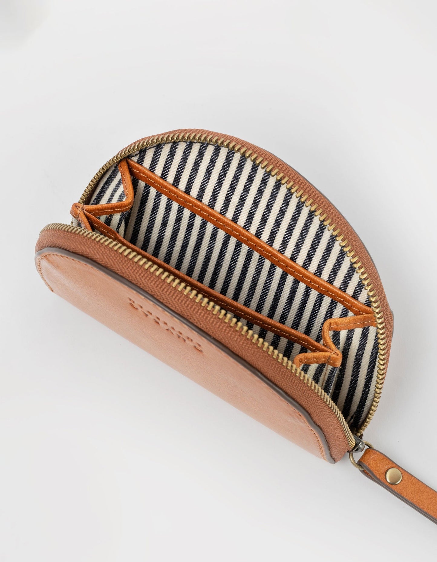 Porte-monnaie en cuir certifié | Marron "laura coin purse cognac classic leather"