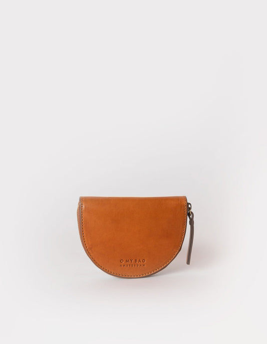 Porte-monnaie en cuir certifié | Marron "laura coin purse cognac classic leather"