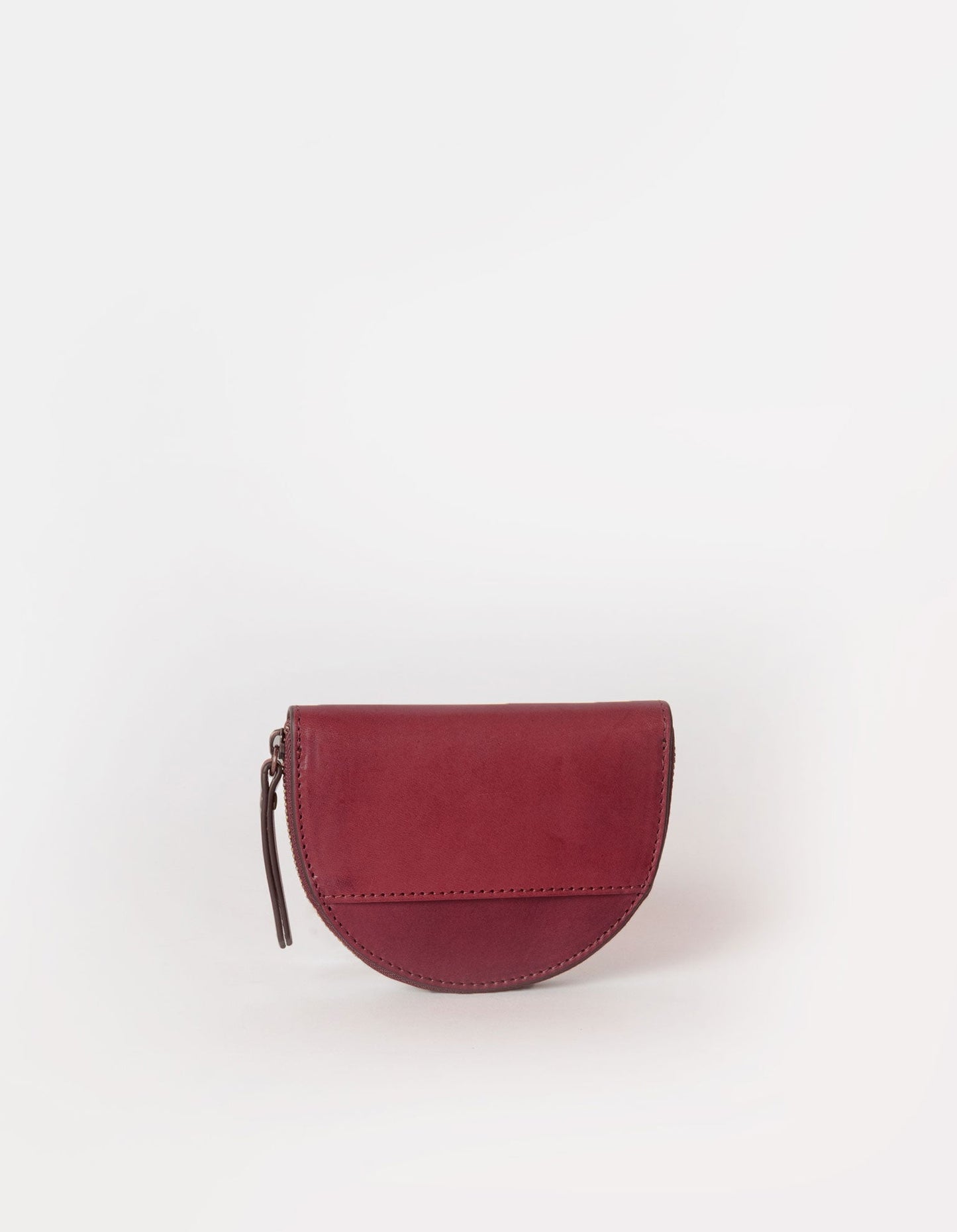 Porte monnaie en cuir certifié | rouge "laura coin purse - ruby classic leather"