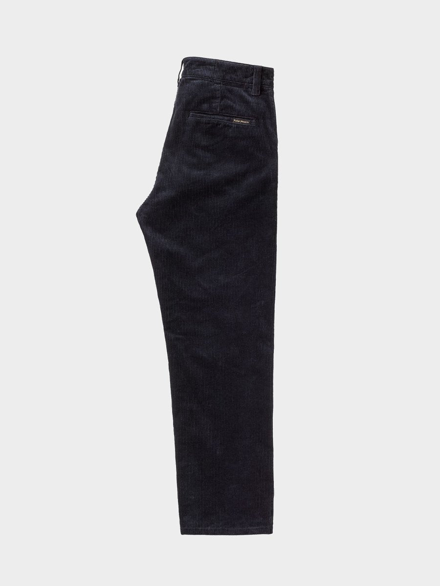 Pantalon droit marine velours côtelé en coton bio - lazy leo cord navy