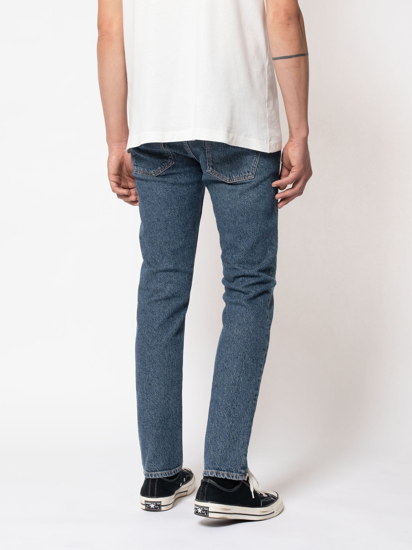 Jean slim bleu en coton recyclé - Lean Dean Blue Ritual