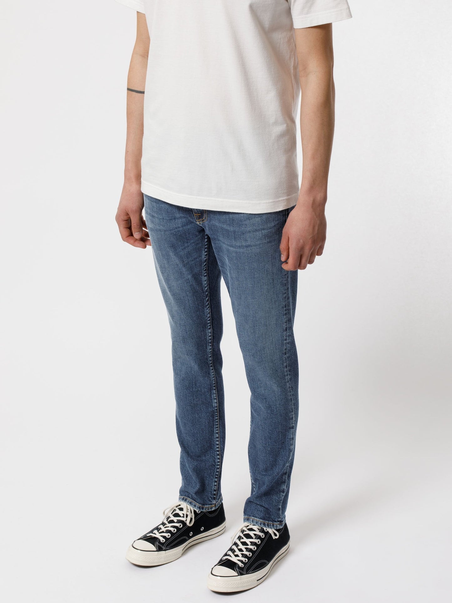 Jean slim bleu en coton bio - lean dean blue vibes