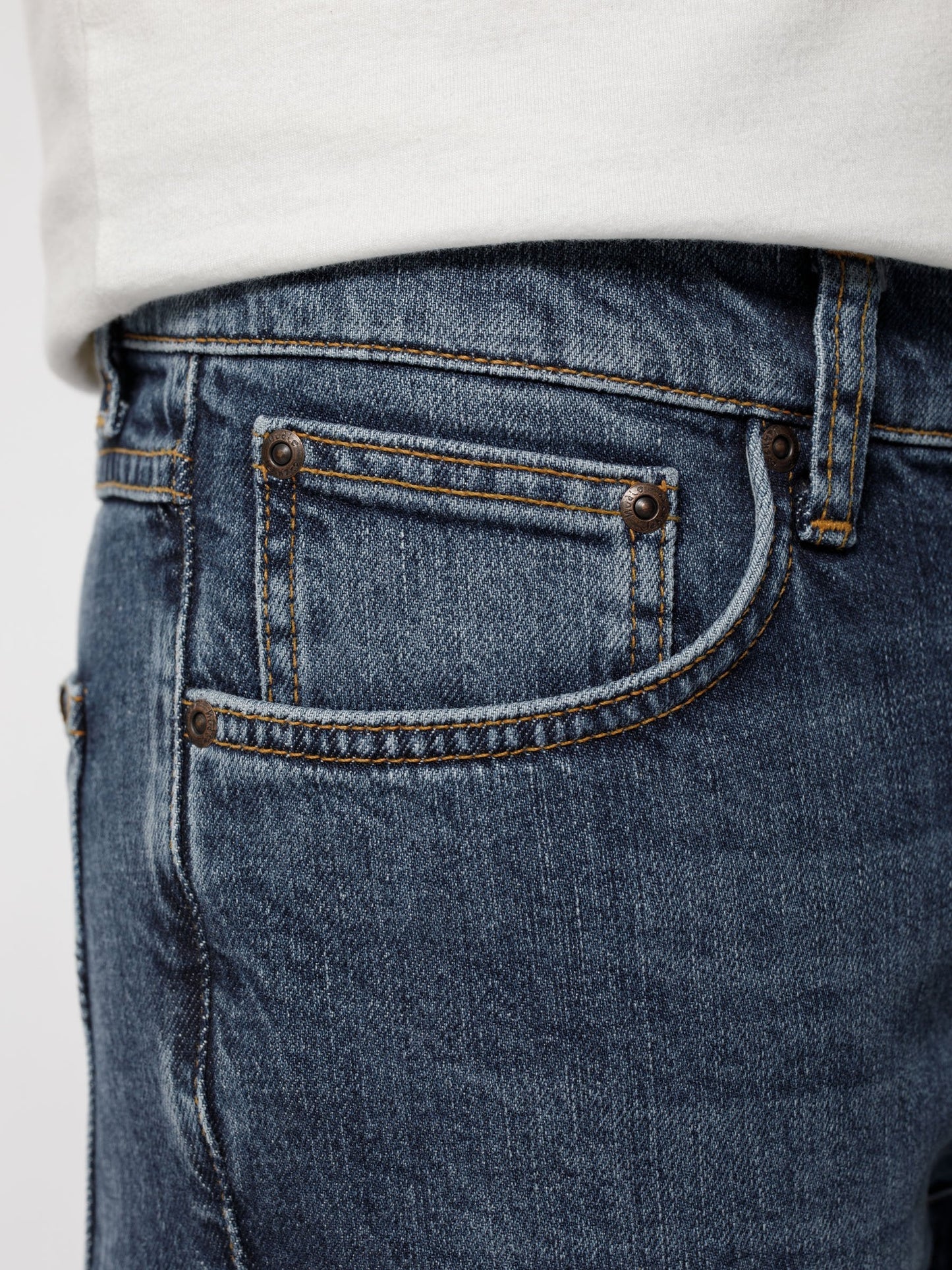 Jean slim bleu en coton bio - lean dean blue vibes