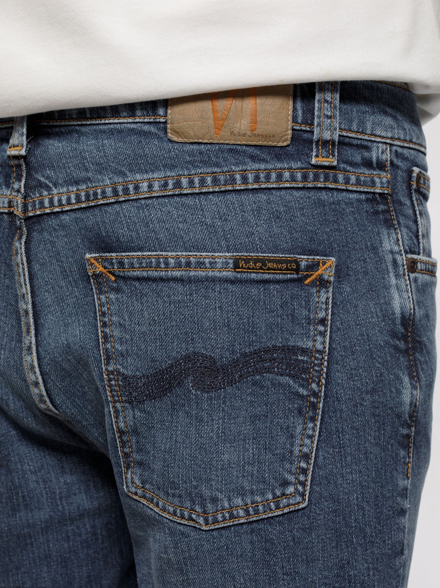 Jean slim bleu en coton bio - lean dean blue vibes