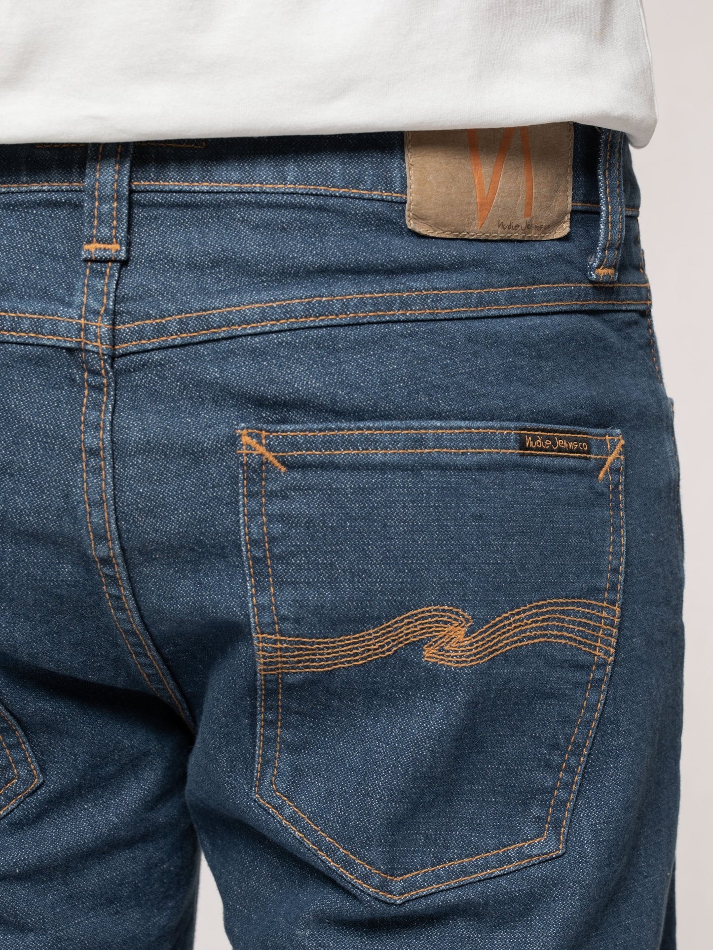 Jean slim bleu en coton bio - lean dean broken twill