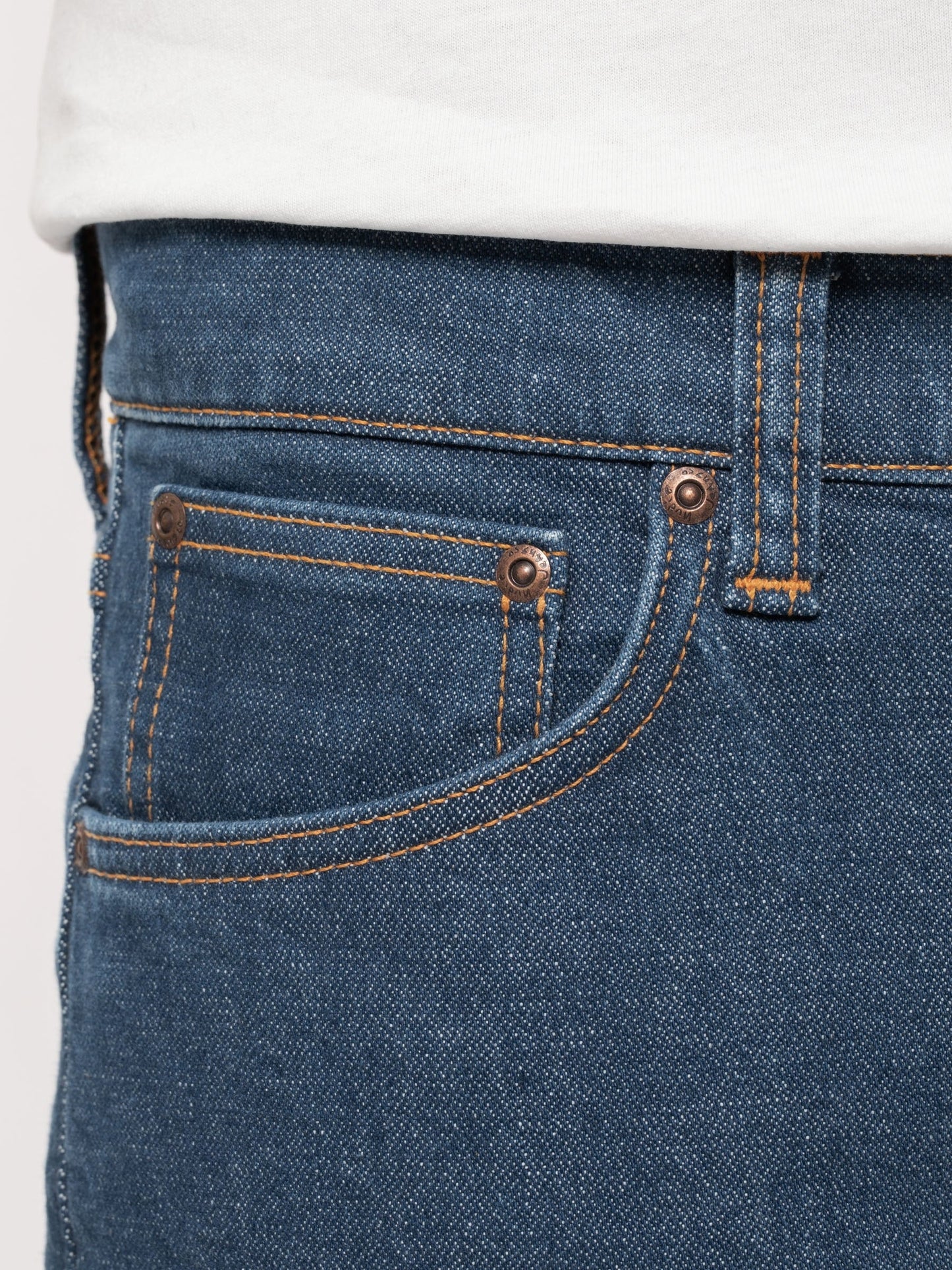 Jean slim bleu en coton bio - lean dean broken twill