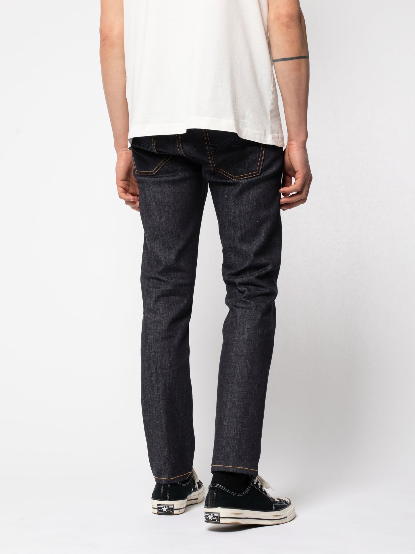 Jean slim indigo brut en coton bio - Lean Dean Dry Indigofera