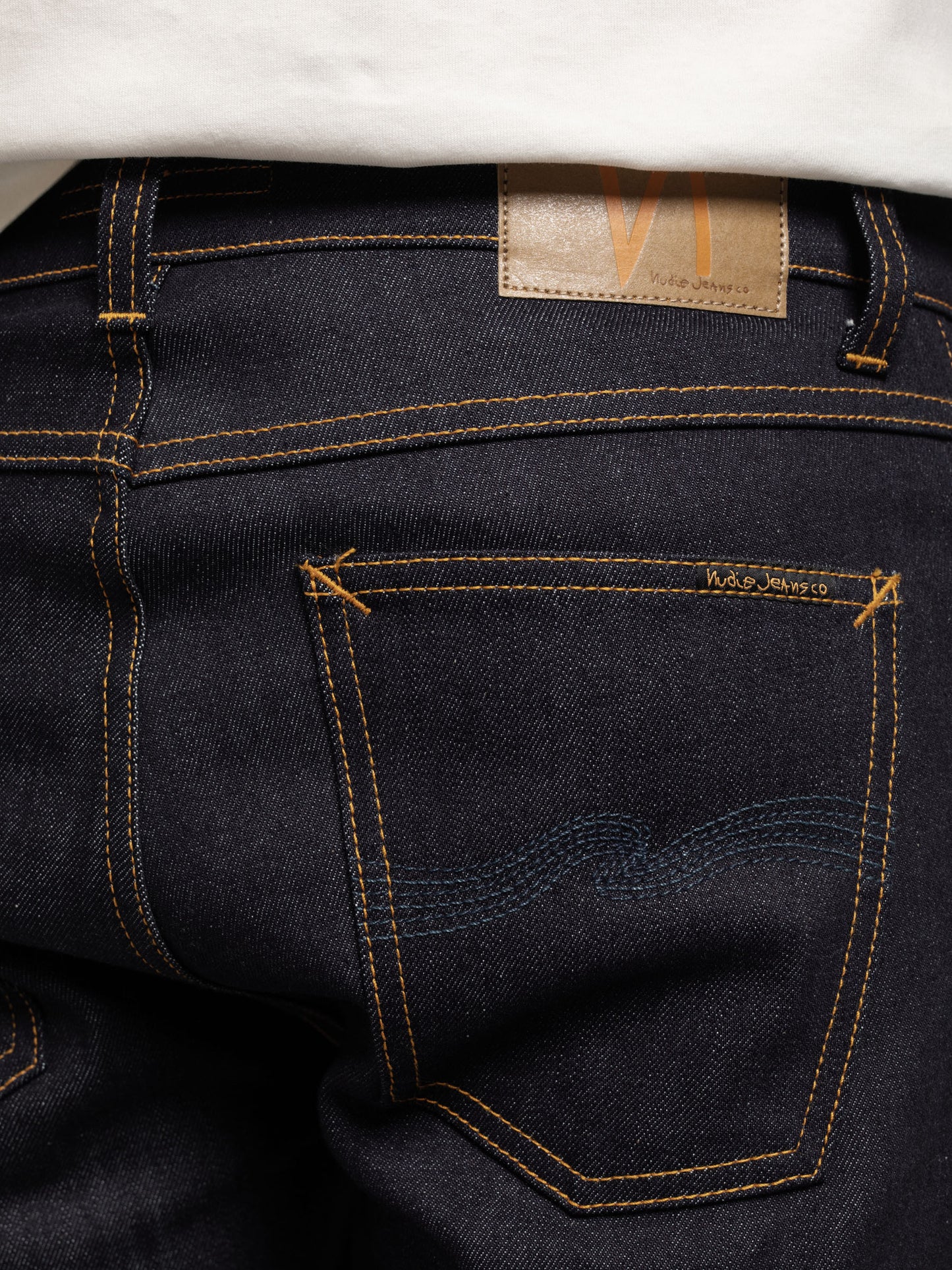 Jean slim indigo brut en coton bio - Lean Dean Dry Indigofera