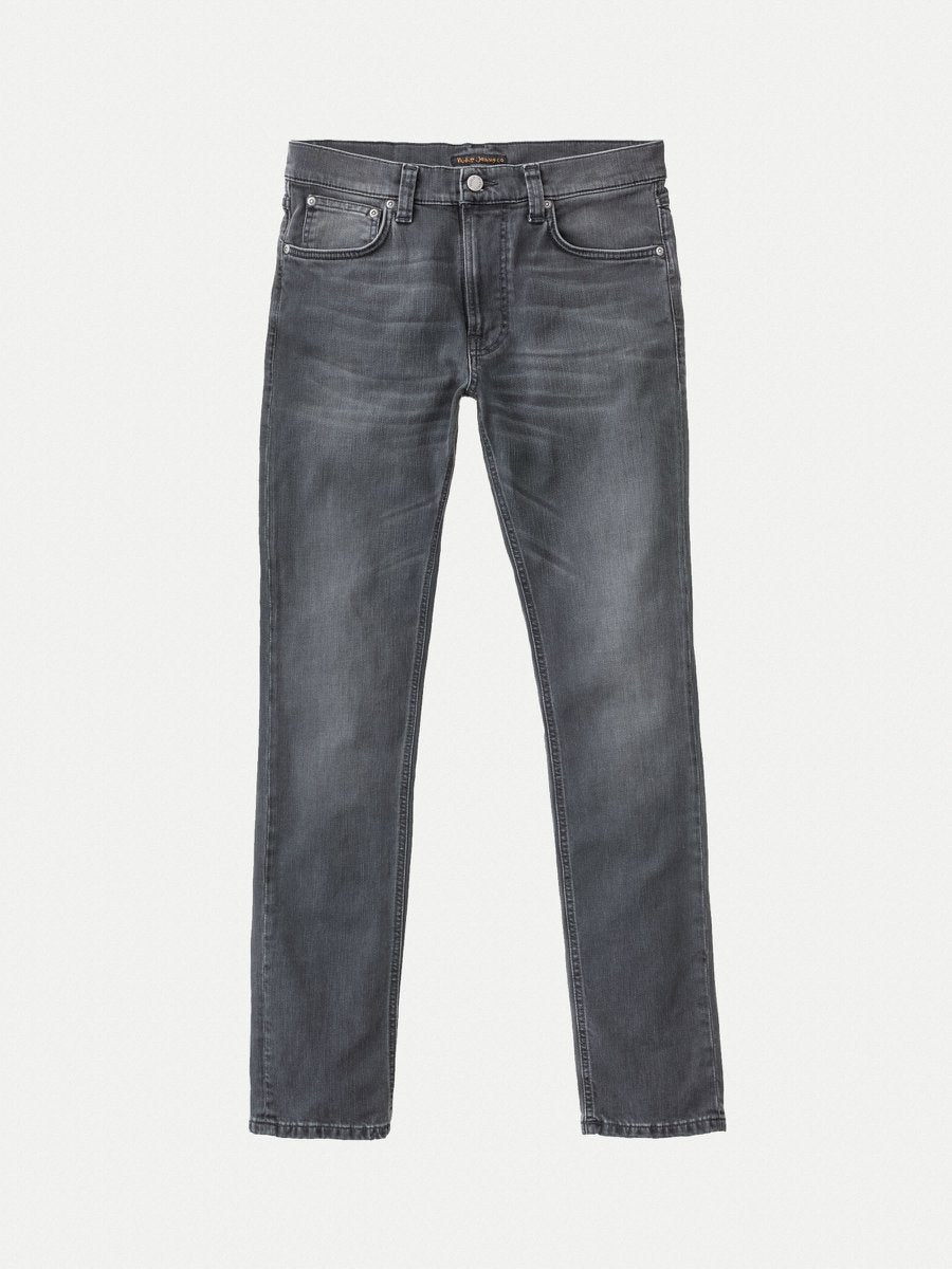 Jean slim gris délavé en coton bio - lean dean mono grey
