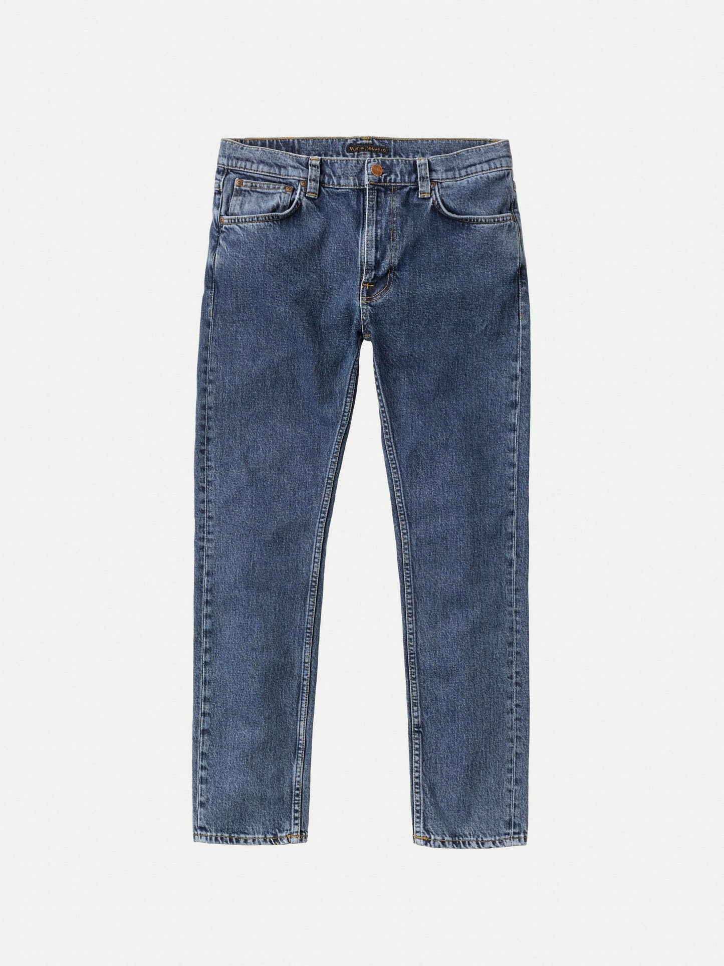 Jean slim en coton bio - bleu clair "lean dean plain stone"