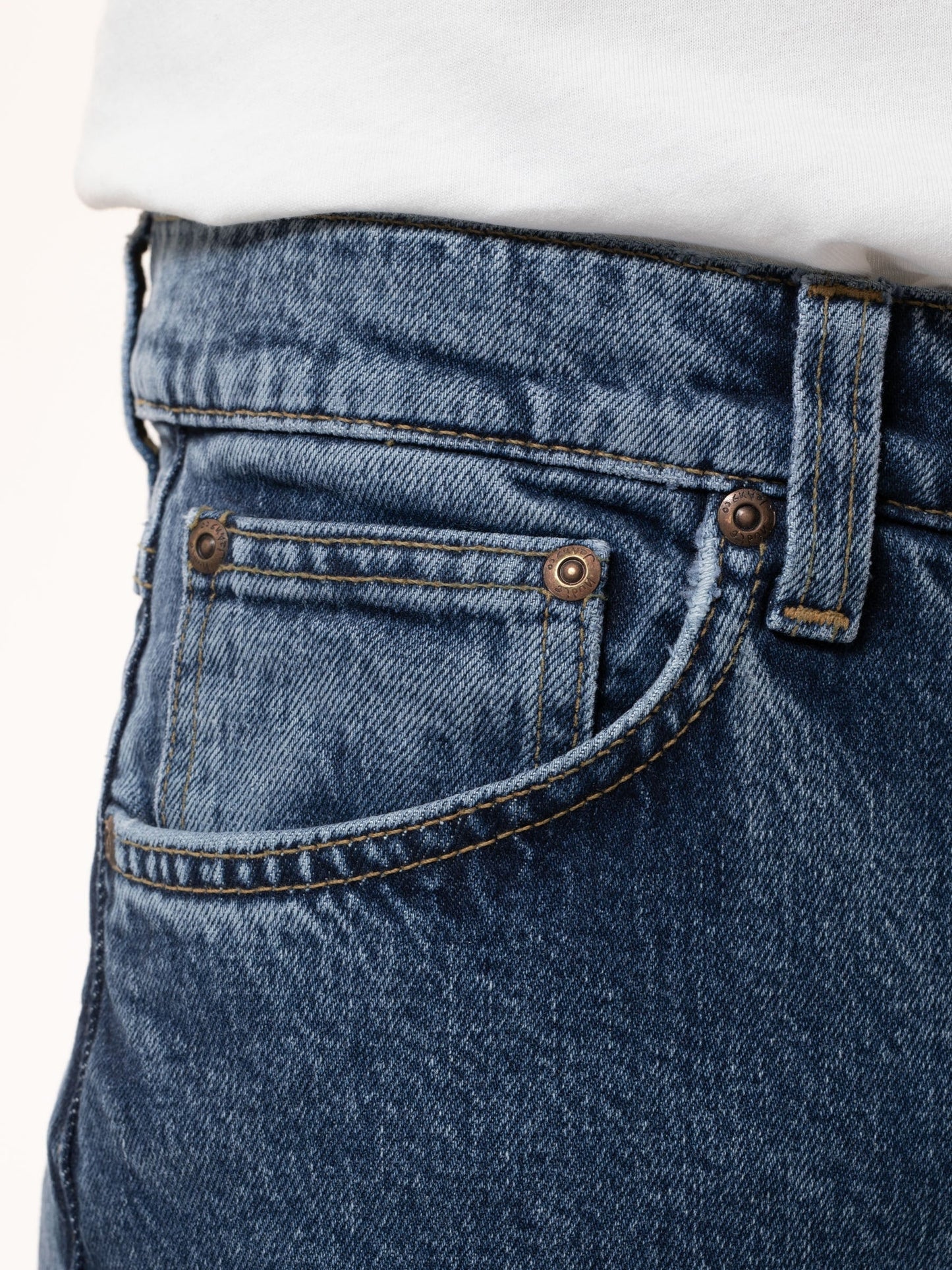 Jean slim en coton bio - bleu clair "lean dean plain stone"