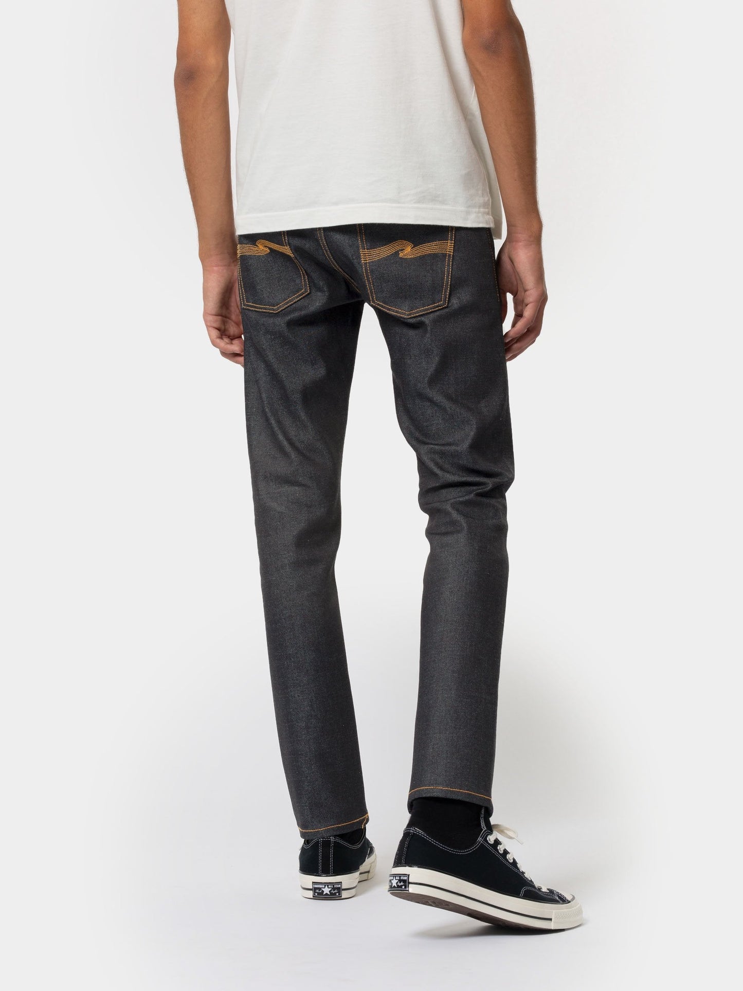 Jean slim brut en coton bio - lean dean dry japan selvage