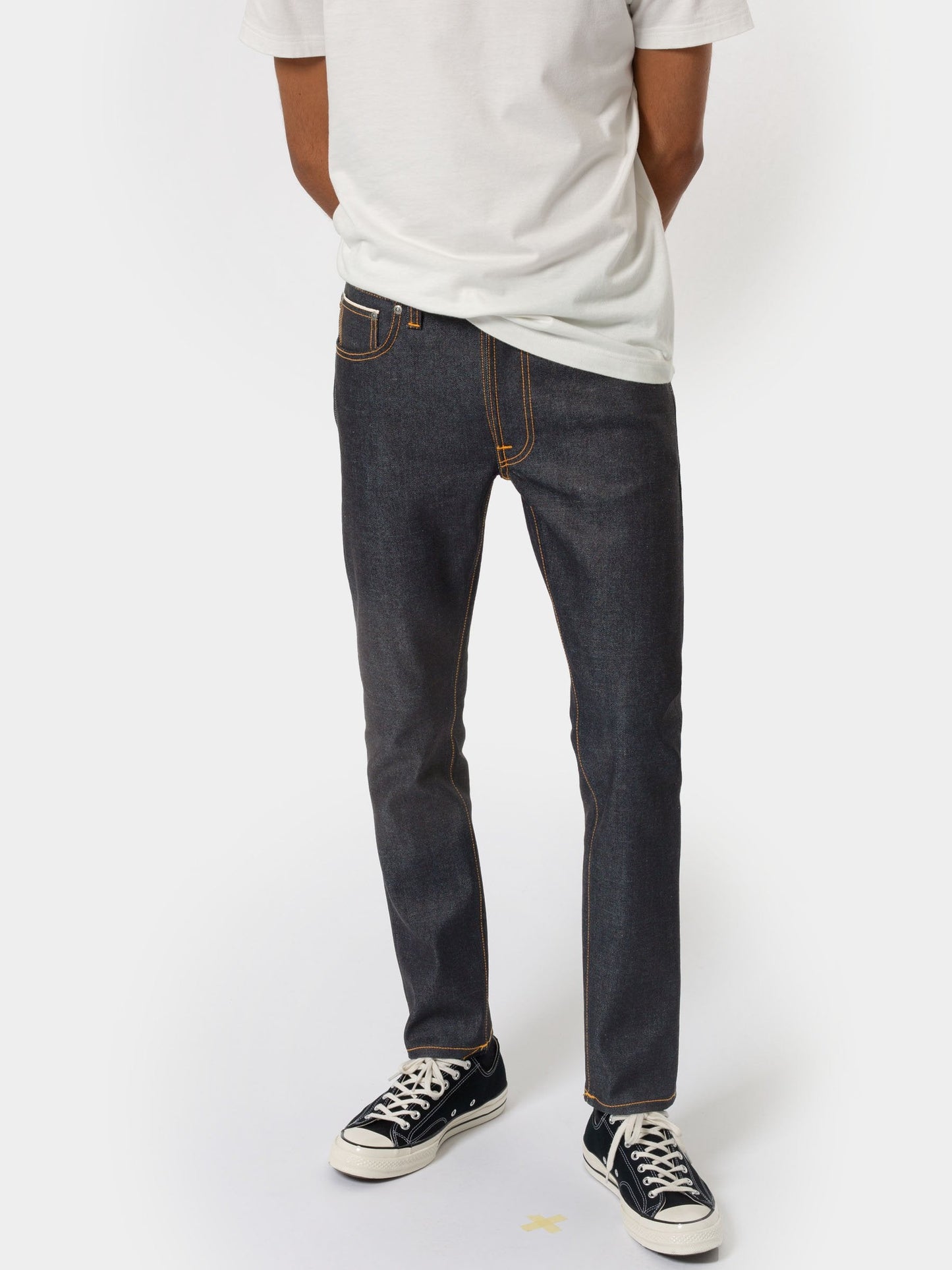 Jean slim brut en coton bio - lean dean dry japan selvage
