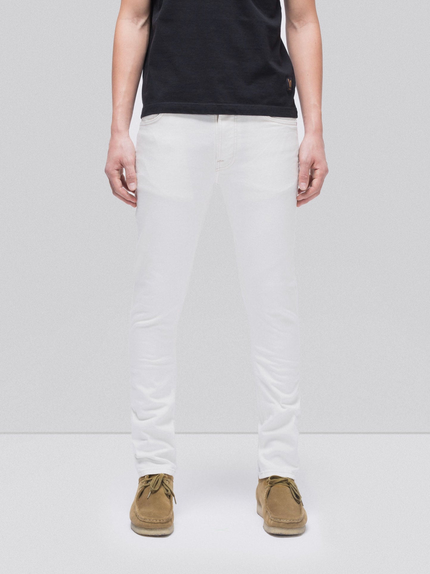 Jean slim blanc en coton bio - Lean Dean ecru