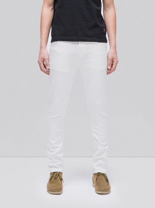 Jean slim blanc en coton bio - Lean Dean ecru