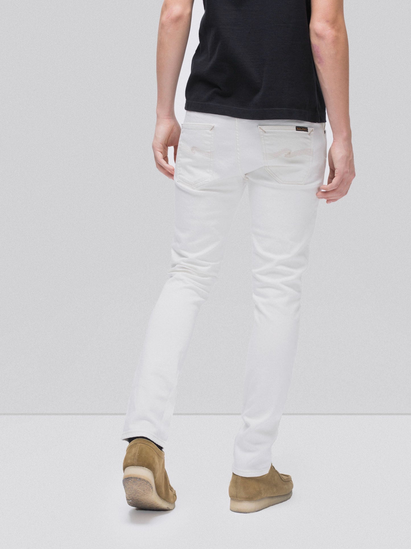 Jean slim blanc en coton bio - Lean Dean ecru