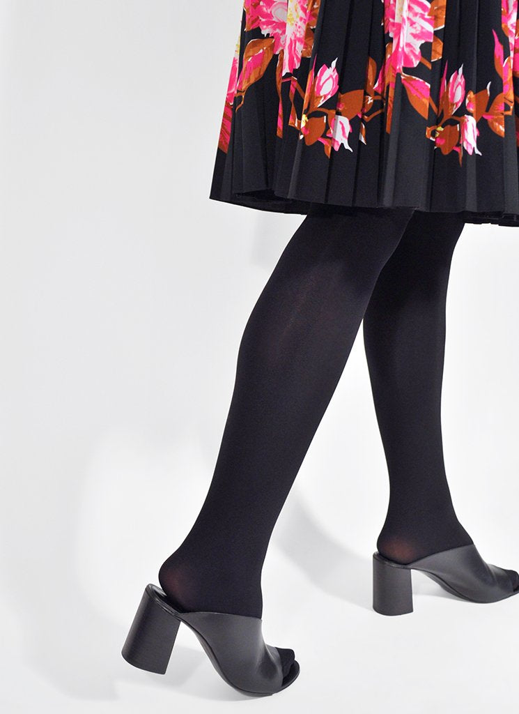 Collants 100 deniers noirs recyclés - Lia