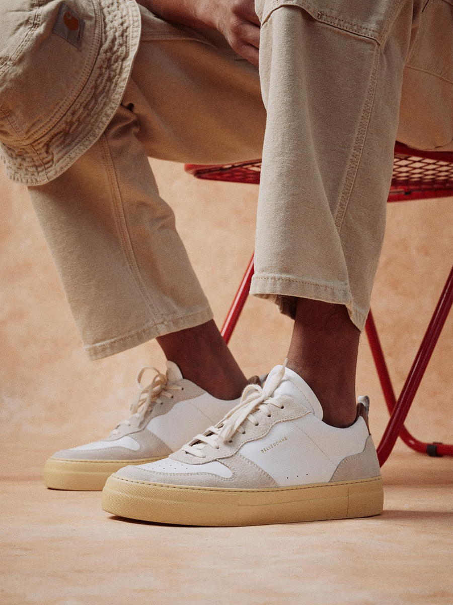 Baskets en cuir certifié | multicolore "b0 playground essentielles coffee"