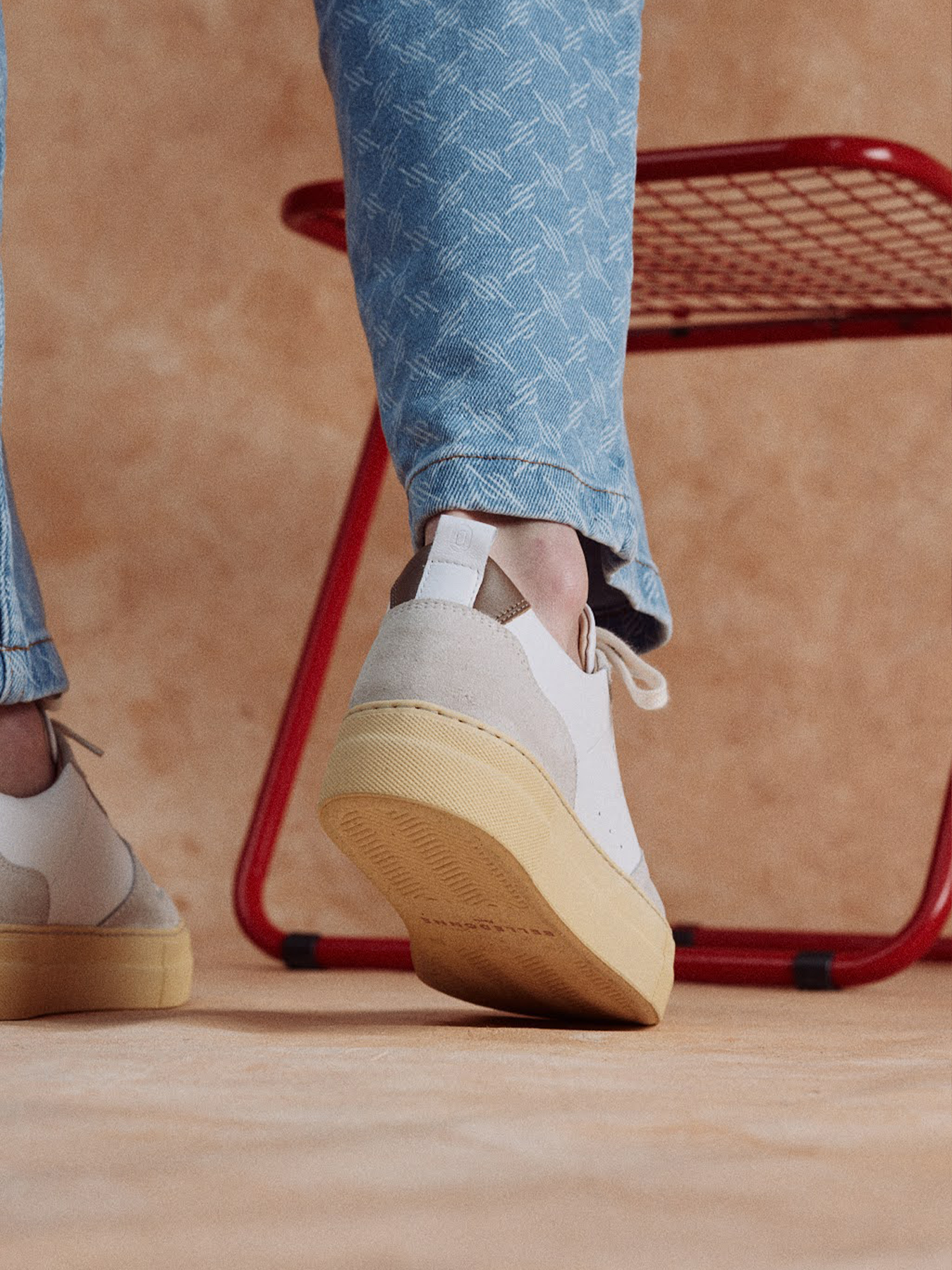 Baskets en cuir certifié | multicolore "b0 playground essentielles coffee"