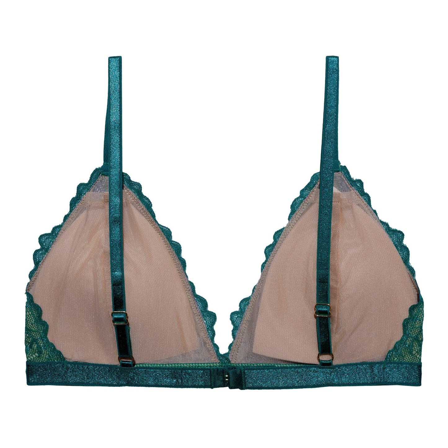 Soutien-gorge en dentelle turquoise en élasthanne recyclé - Lima
