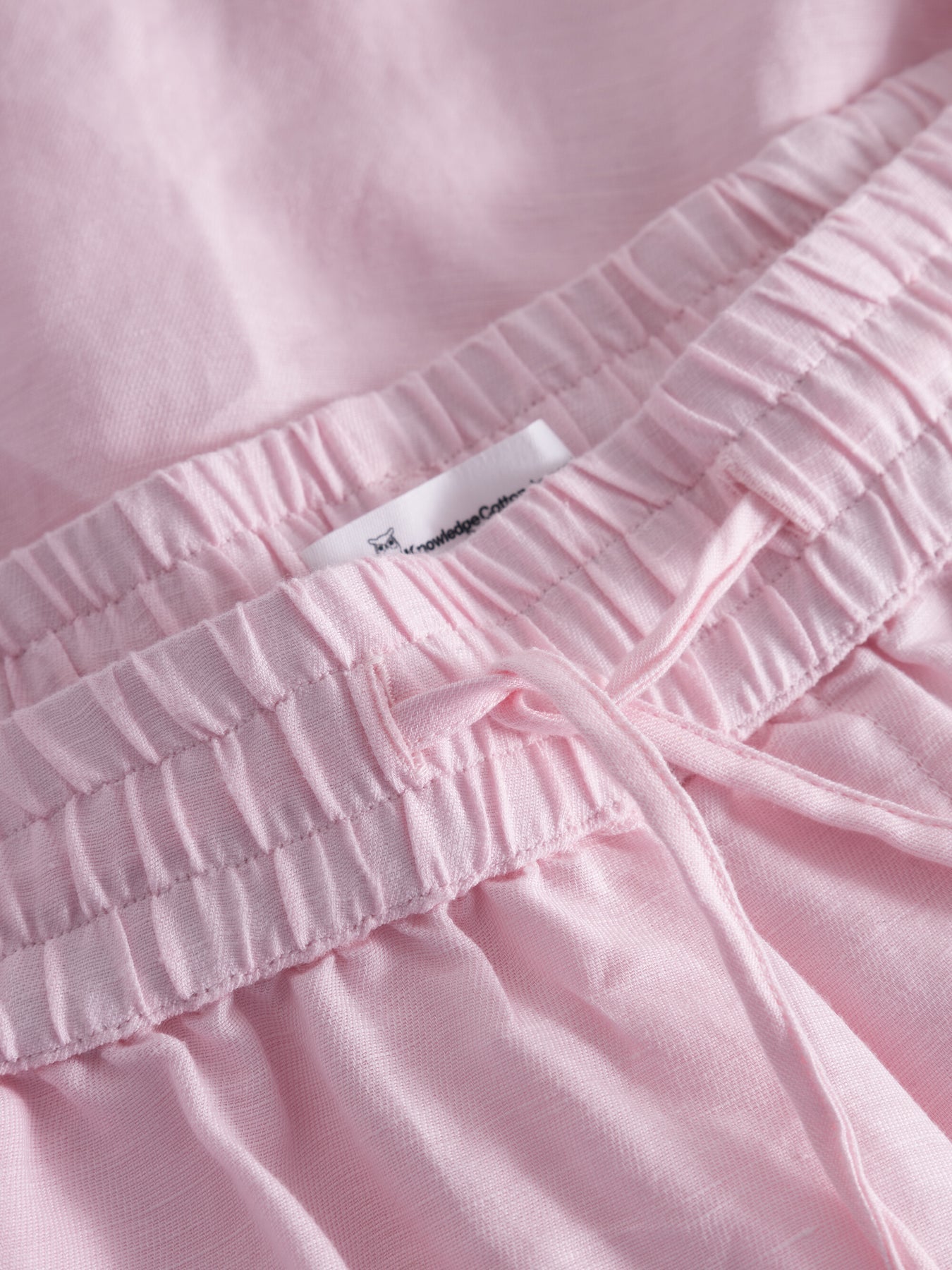 Short rose en lin bio et tencel - linen shorts parfait pink