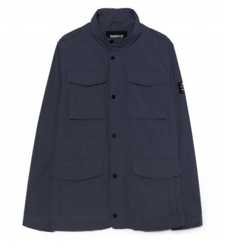 Veste marine en polyester recyclé et coton - Liston