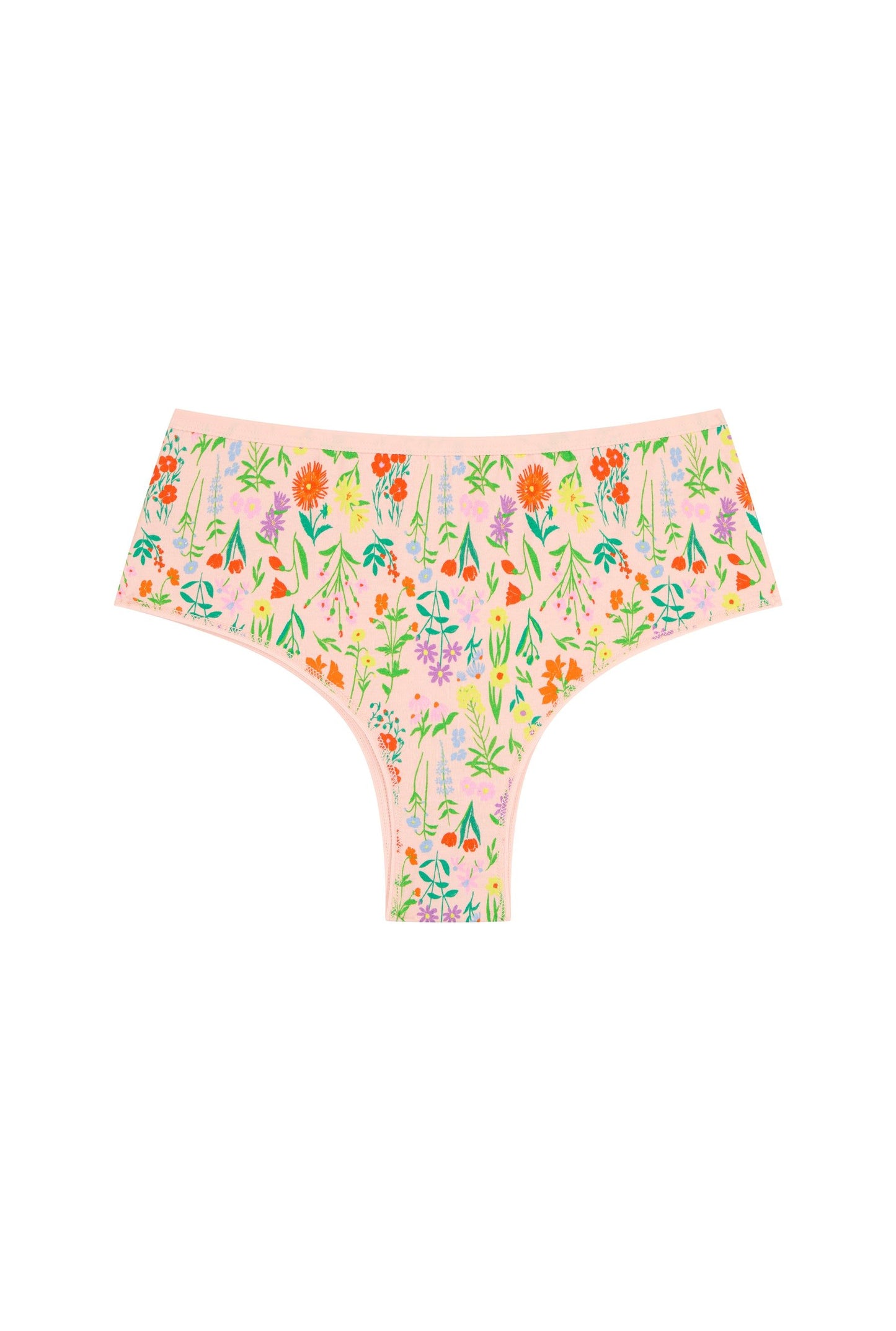 Shorty tanga coton bio | pampa rose | Rose