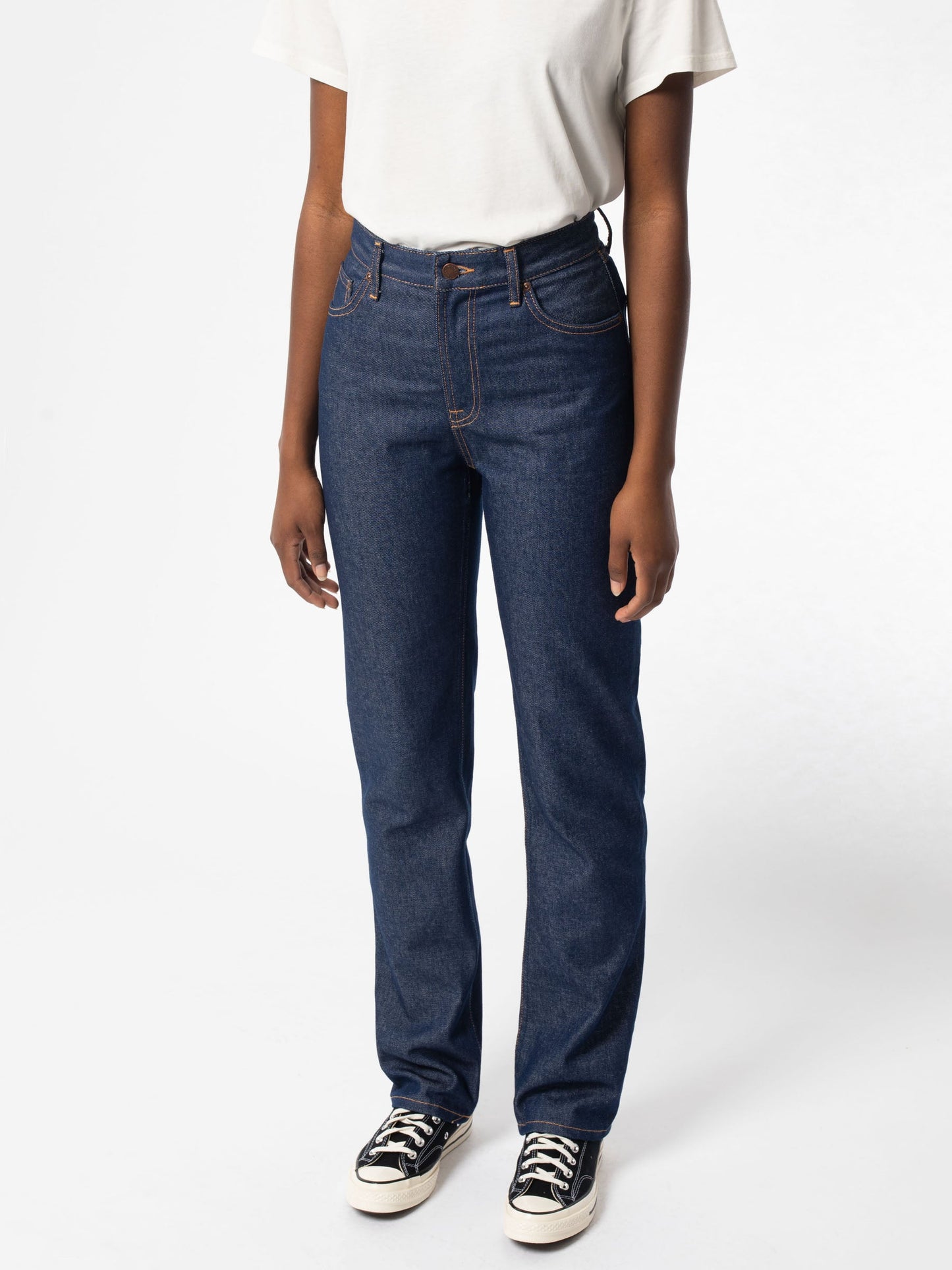 Jean droit brut en coton bio et recyclé - Lofty Lo Dry Blues