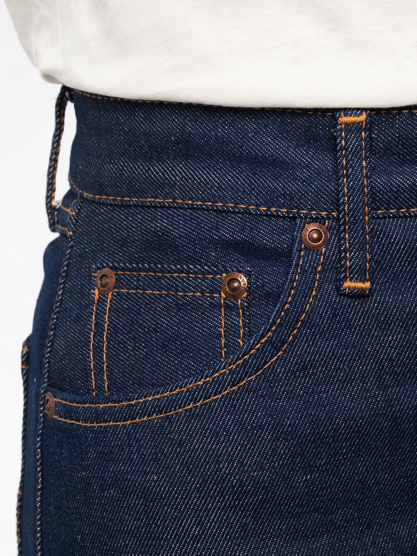 Jean droit brut en coton bio et recyclé - Lofty Lo Dry Blues