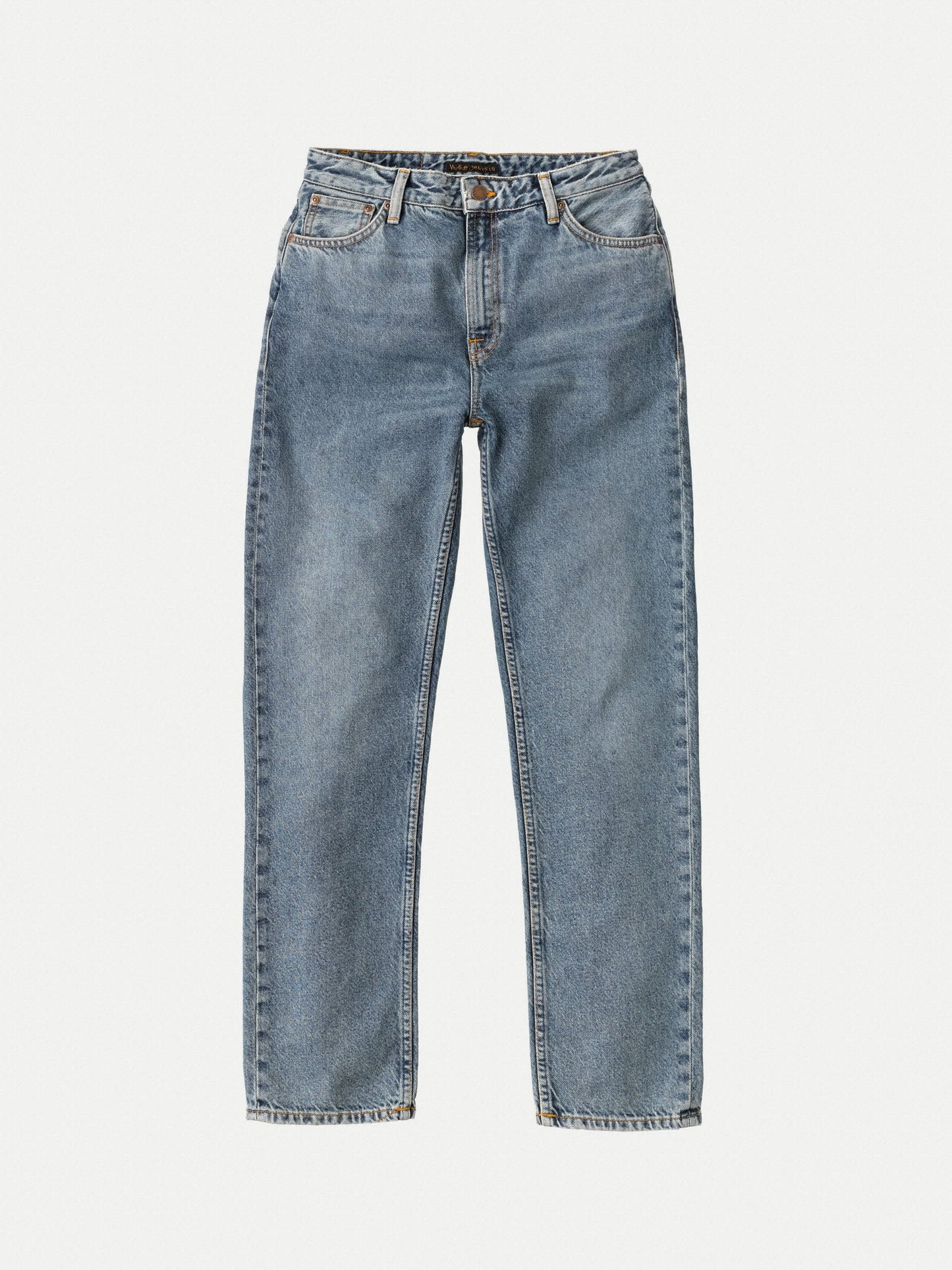 Jean droit bleu clair en coton recylé - lofty lo light stone