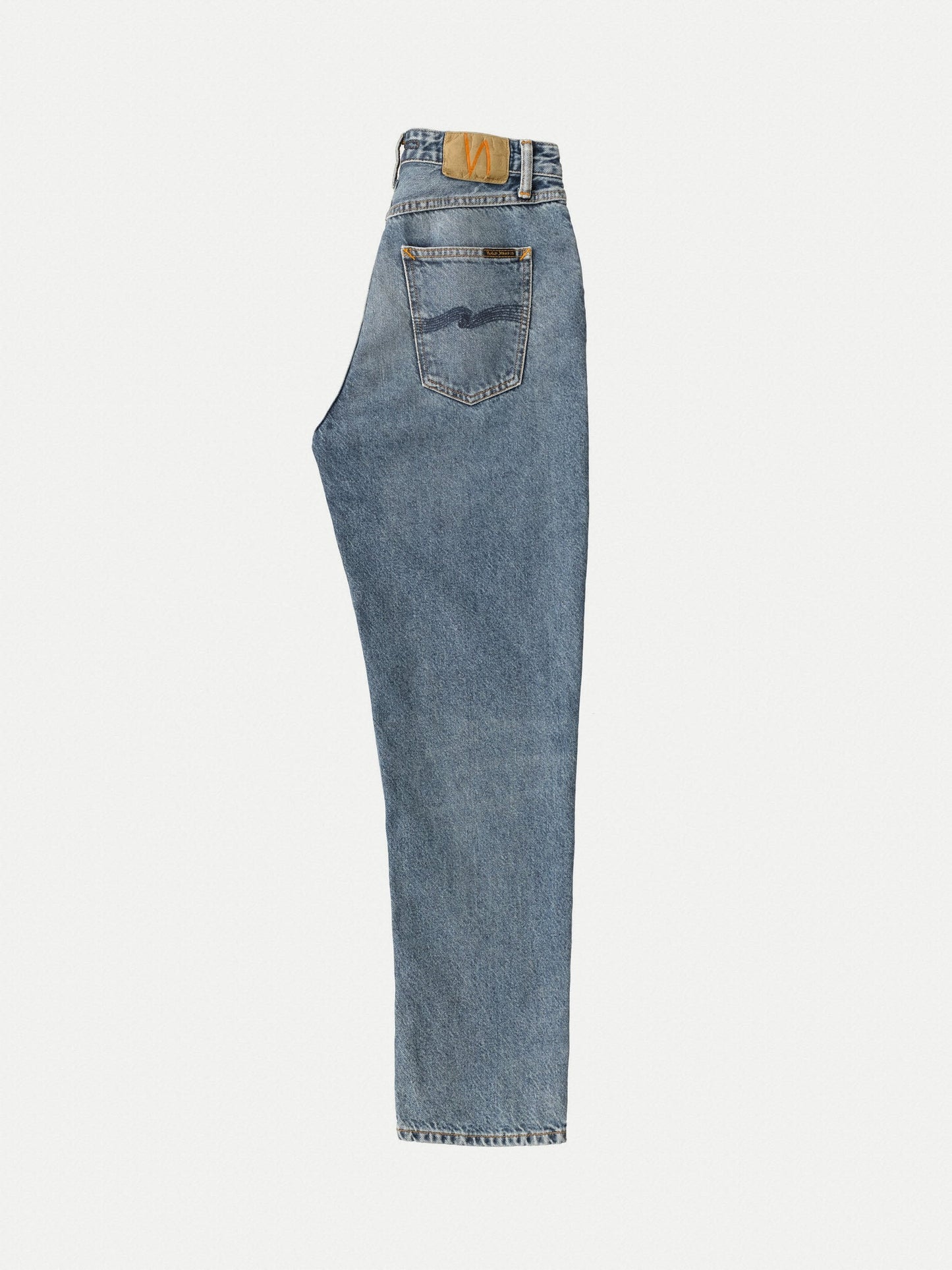 Jean droit bleu clair en coton recylé - lofty lo light stone