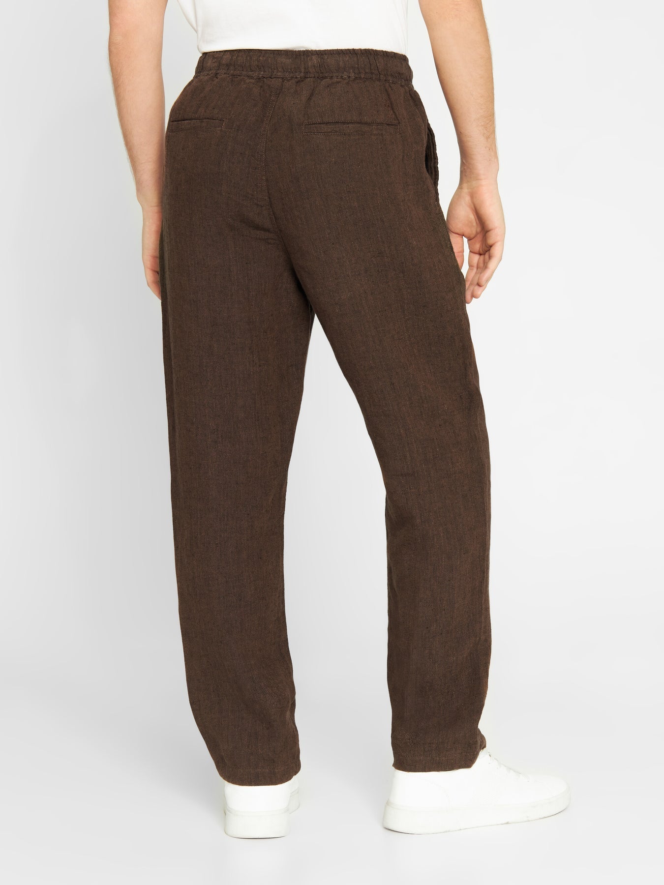 Pantalon en lin bio | Marron "loose linen pant cub"