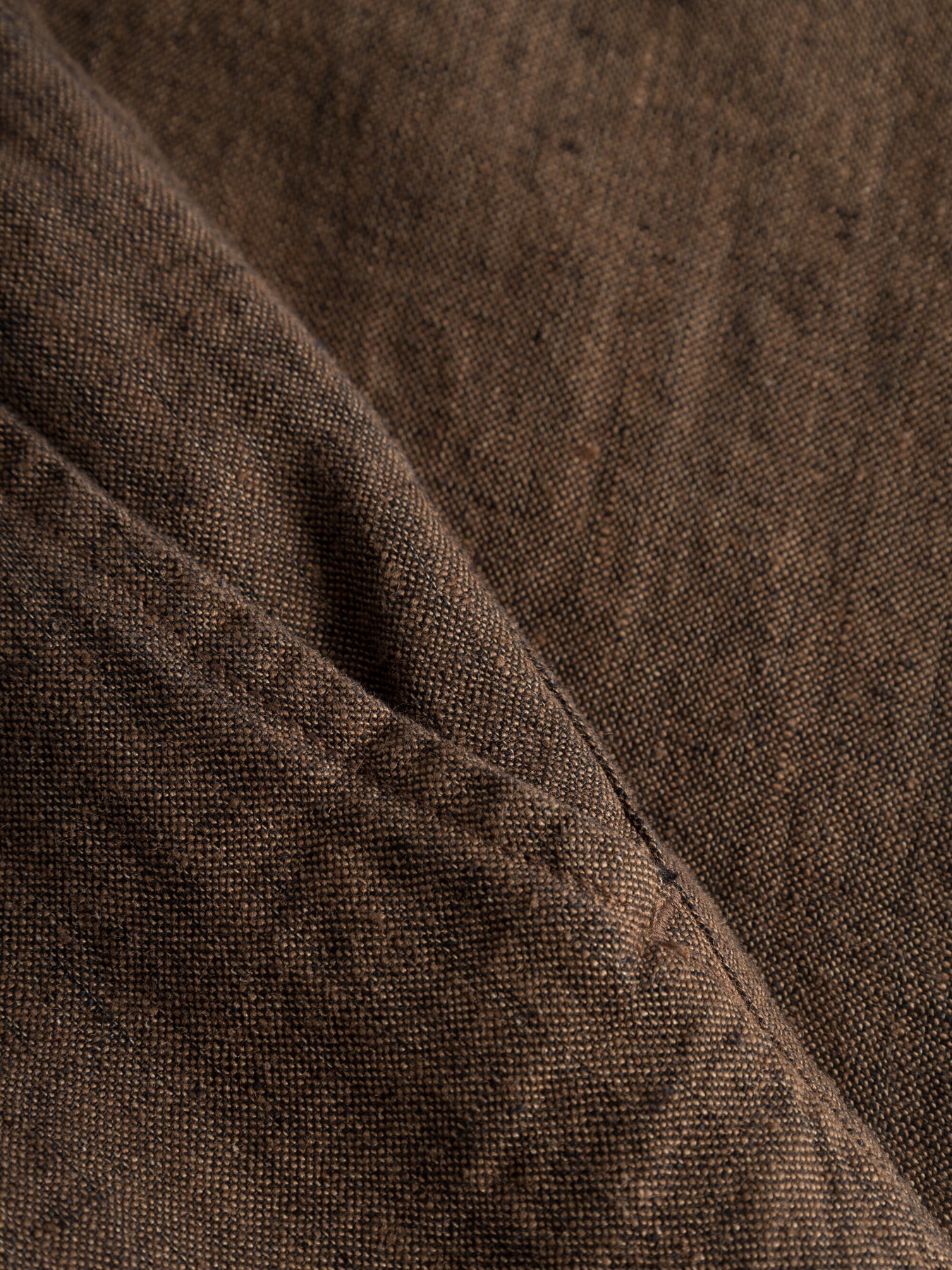 Pantalon en lin bio | Marron "loose linen pant cub"