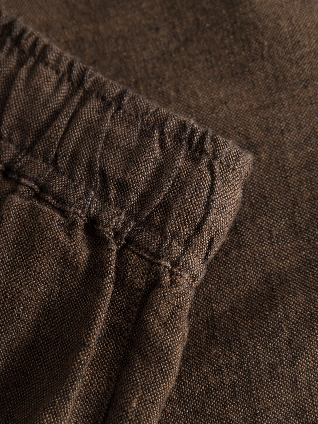 Pantalon en lin bio | Marron "loose linen pant cub"